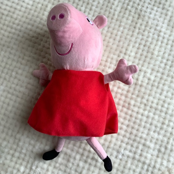 Talking Peppa Pig Plush Stuffed Animal Toy Embroidered Eyes - Picture 12 of 15